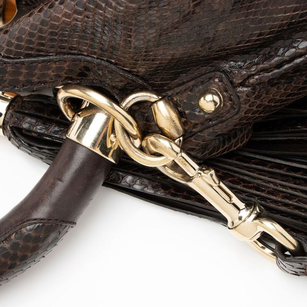 Gucci Python Indy Medium Satchel - Picture 15 of 15